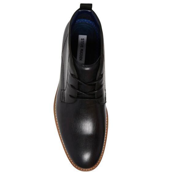 NWOT Steve Madden Men's 8 Chevy Chukka Boot Men Black & Brown Lace Up Dress Boot - Picture 8 of 16